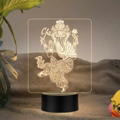 Ganesh Ji Design Night Lamp